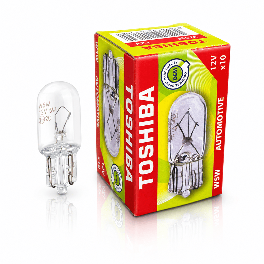 Toshiba 5W Dipsiz Park Ampulü 12V (10 Adet)