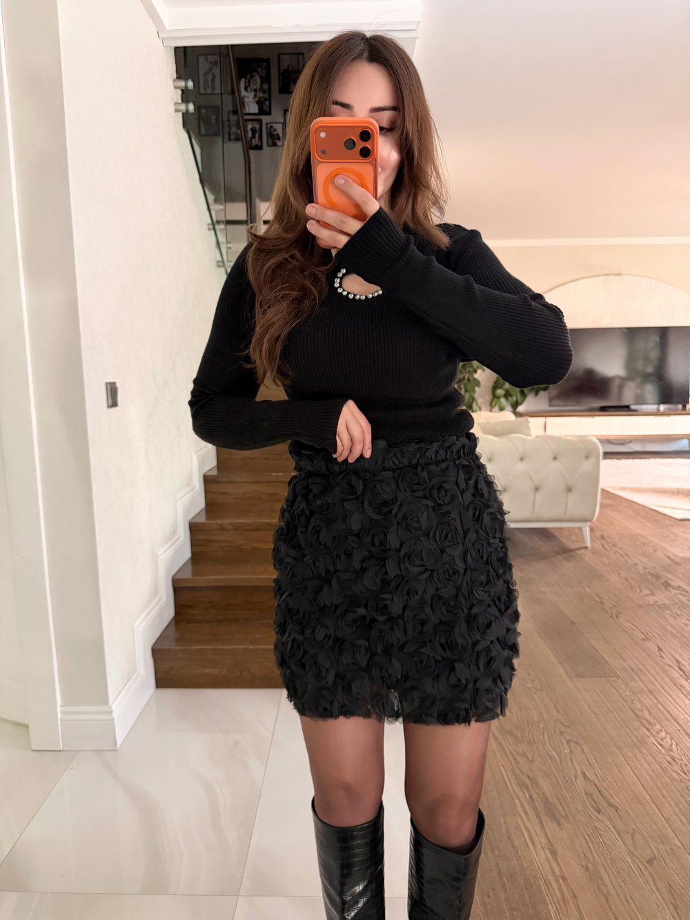 GÜL DESEN MİNİ ETEK