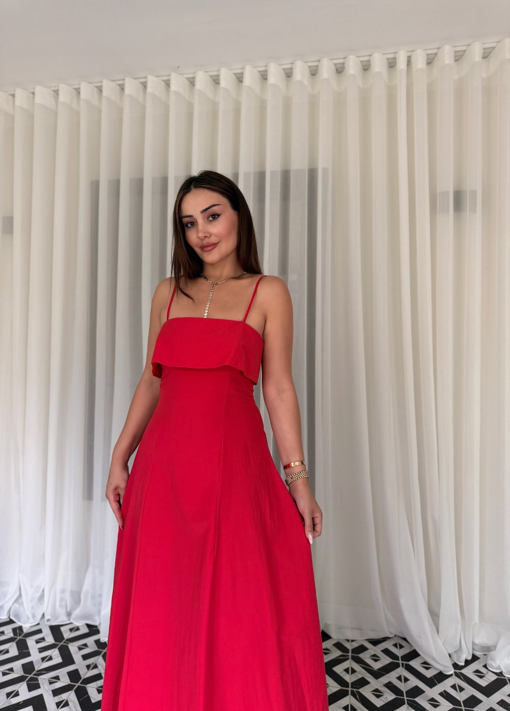 PARİS ASKILI KLOŞ ELBİSE