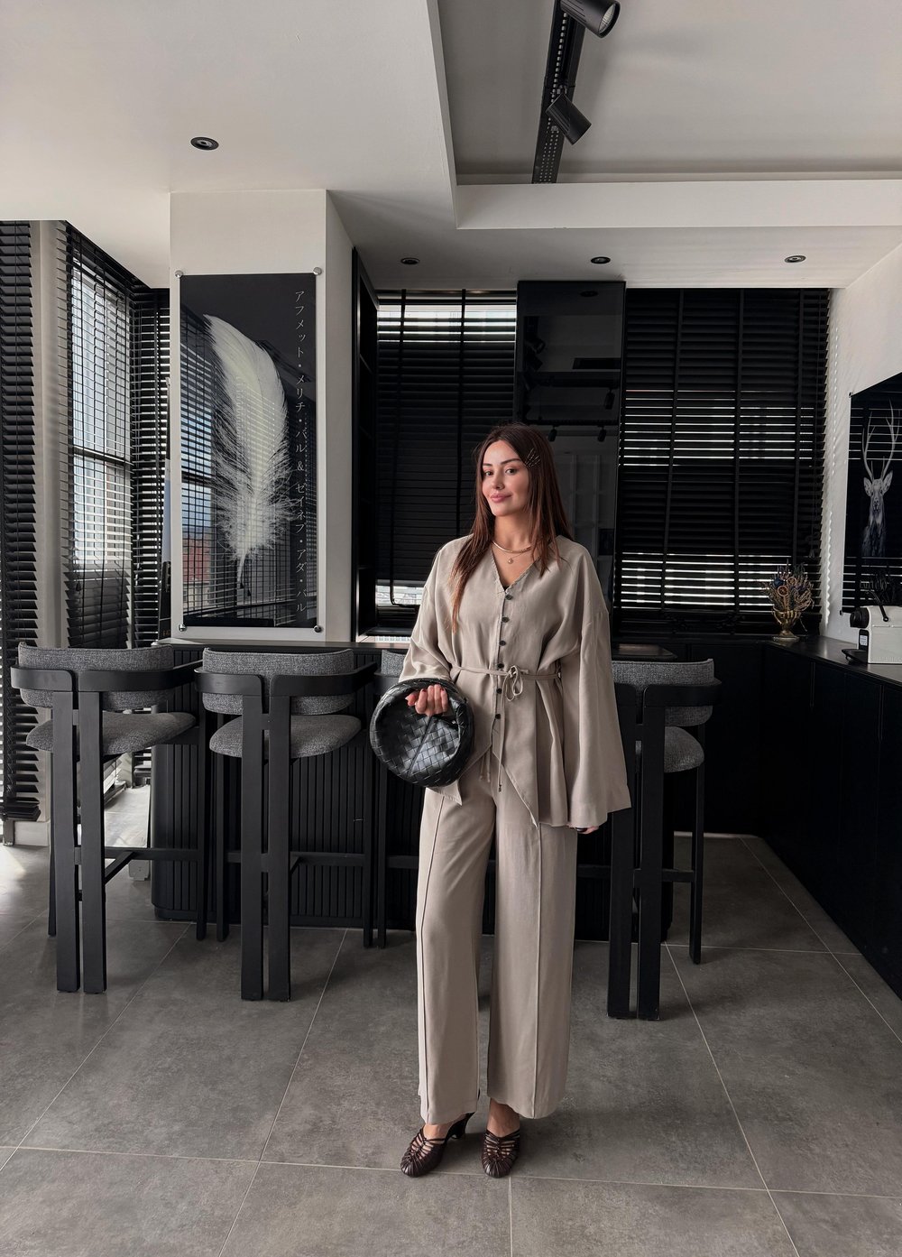 TENSEL DÜĞMELİ TASARIM TAKIM
