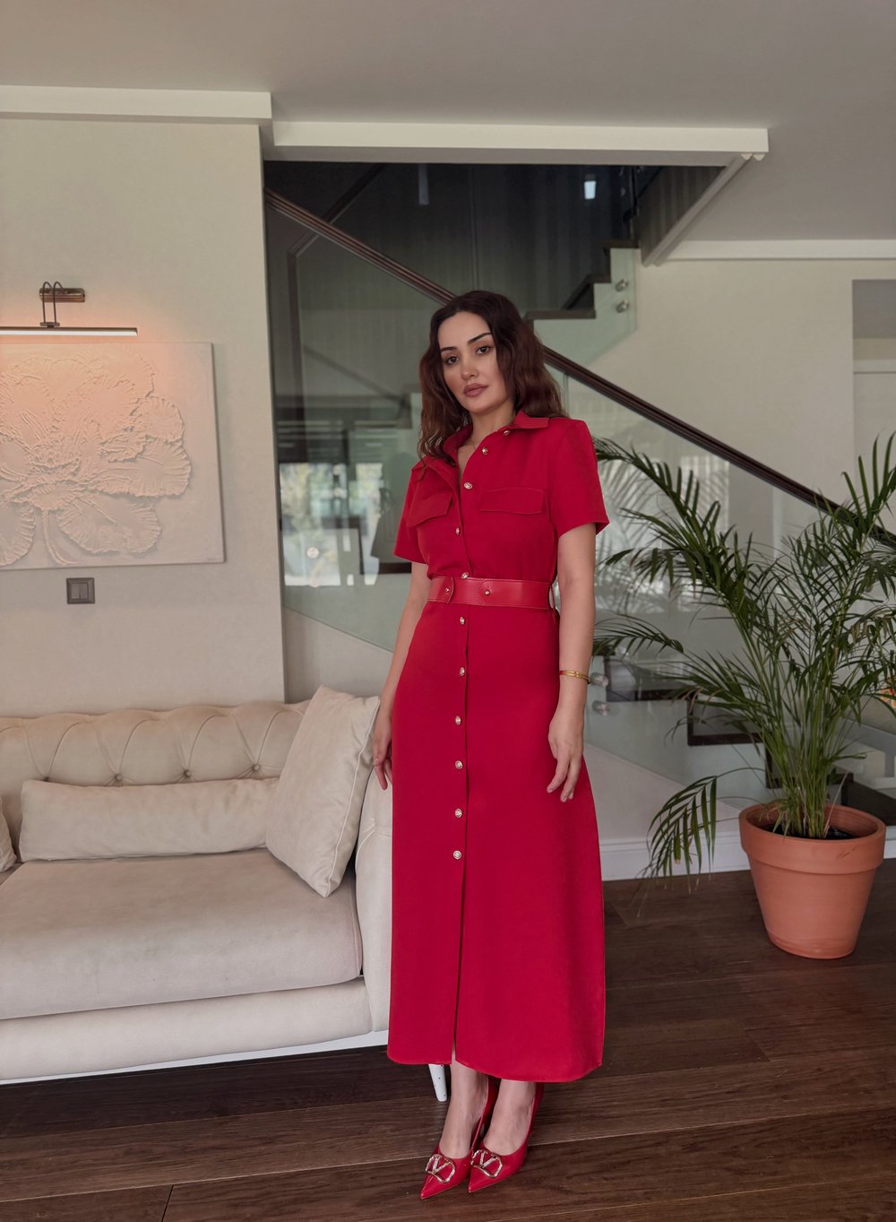 ZR GOLD DÜĞME ELBİSE