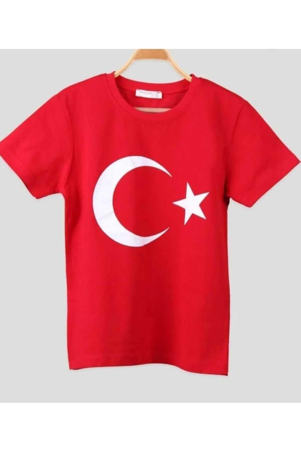 bayrak baskılı tişort