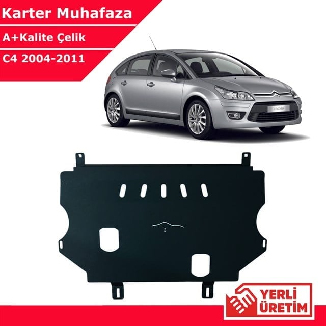 Citroen C4 2004-2011 Çelik Karter Muhafaza Çelik Koruma Sacı A+ Kalite Yerli Üretim