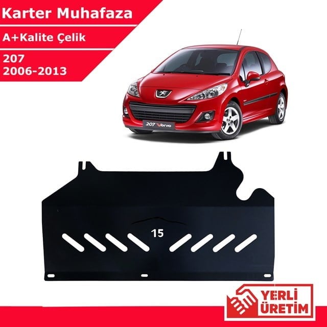 Peugeot 207 2006-2013 Çelik Karter Muhafaza Çelik Koruma Sacı A+ Kalite Yerli Üretim