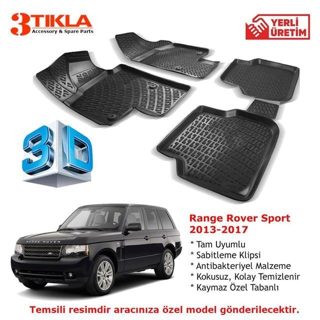 Range Rover Sport 2013-2017 Premium 3D Havuzlu Paspas Seti