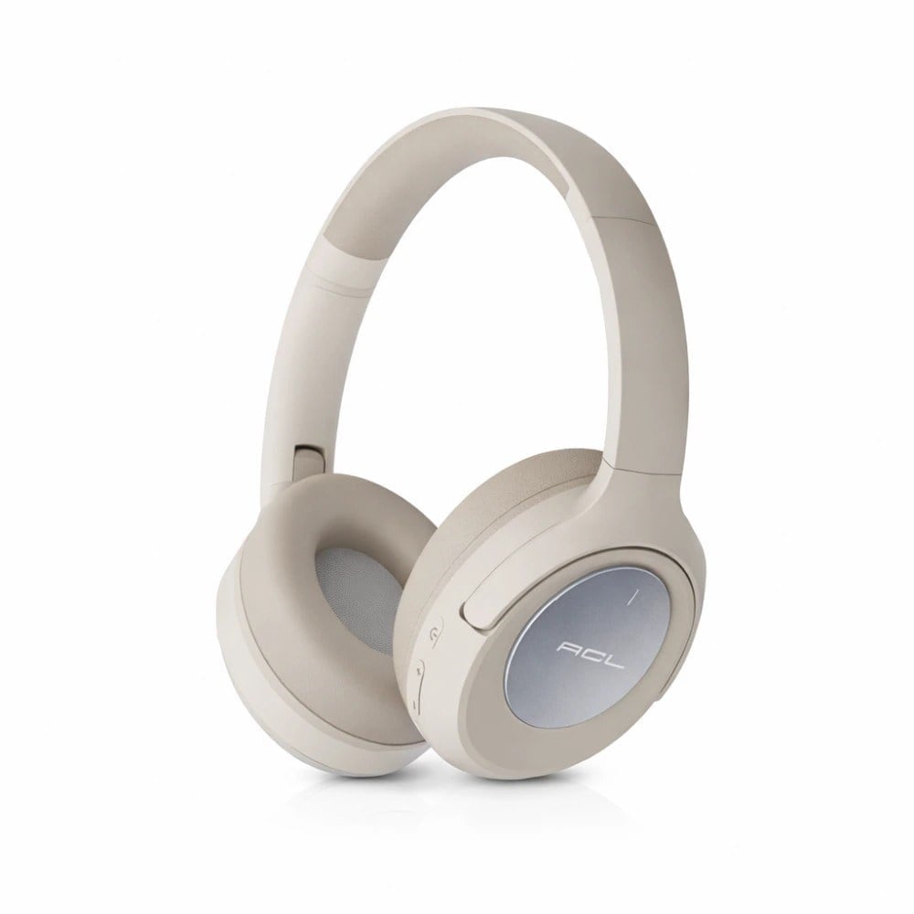 ACL ABK-11 Kablosuz Kulak Üstü Bluetooth Kulaklık Ultra Bass Yumuşak Yastıklı Krem