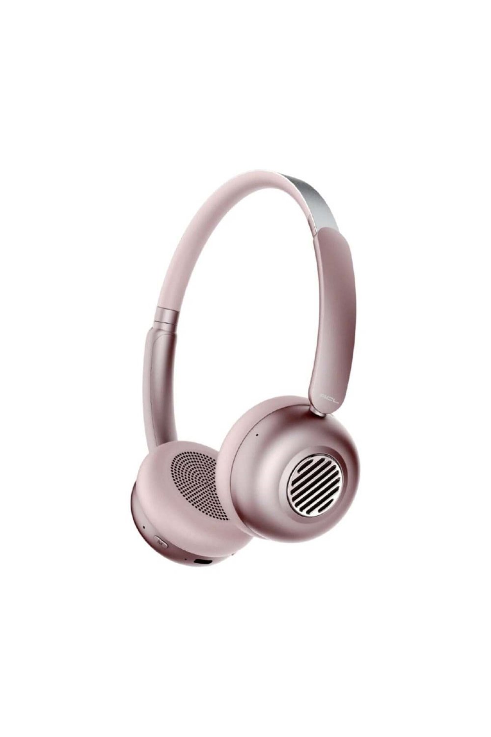 ACL ABK-12 Kablosuz Bluetooth Kulak Üstü Kulaklık Ultra Bass Metalik Görünüm Pembe