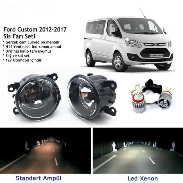 Custom 2012-2017 Beyaz Led Xenon Sis Farı Seti