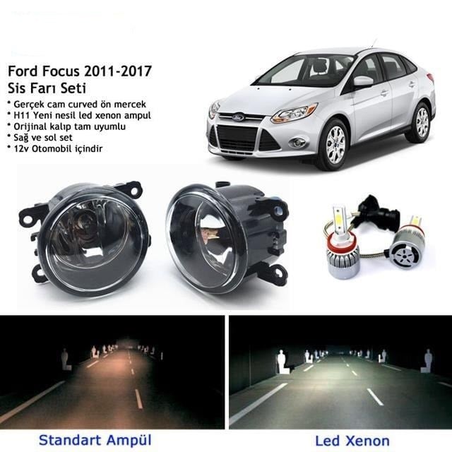 Focus 2011-2017 Beyaz Led Xenon Sis Farı Seti