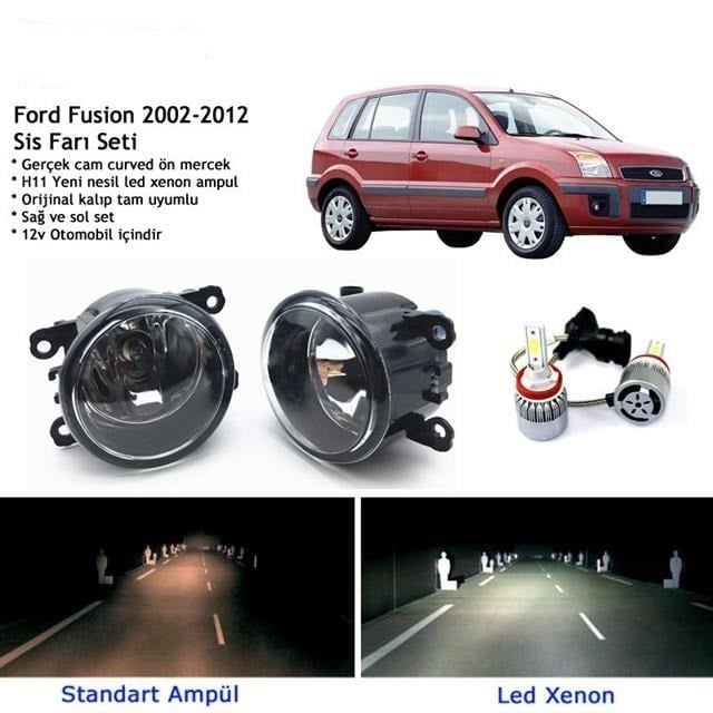 Fusion 2002-2012 Beyaz Led Xenon Sis Farı Seti