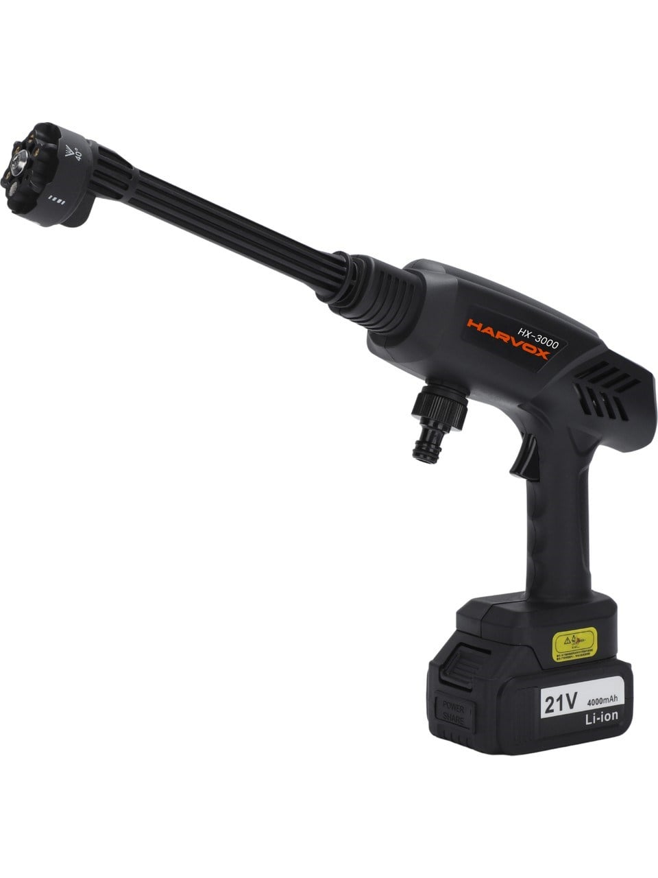 HX-3000 Yüksek Basınçlı Araç Yıkama Makinesi 260PSI 18.500RPM 4000MAH Çift Batarya Yıkama Tabancası