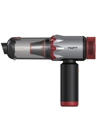 MATT MCV22 9000mAh Güçlü Bataryalı Araç Süpürgesi 22.000Pa Kablosuz Şarjlı El Tipi 220W Vakum & Üfleme Kırmızı