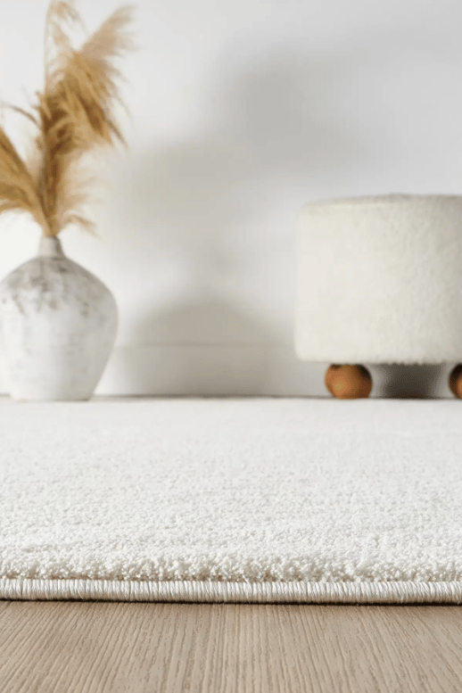 Modern Krem Amorf Halı | Dekoratif Salon, Oturma Odası ve Yatak Odası Halısı