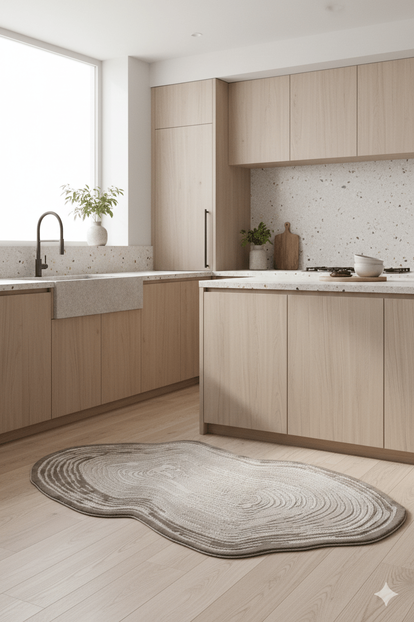 Şekilli Özel Kesimli Dekoratif Modern HalI