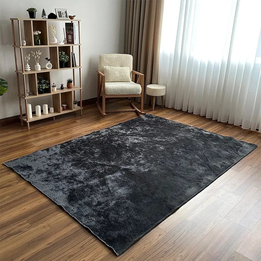 Aura Premium Carbon Cloud El İşçiliği Lüks Viskon Halı