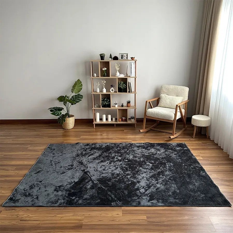 Aura Premium Carbon Cloud El İşçiliği Lüks Viskon Halı