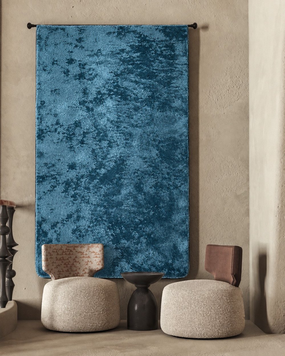 Aura Premium Ocean Cloud El İşçiliği Lüks Viskon Halı