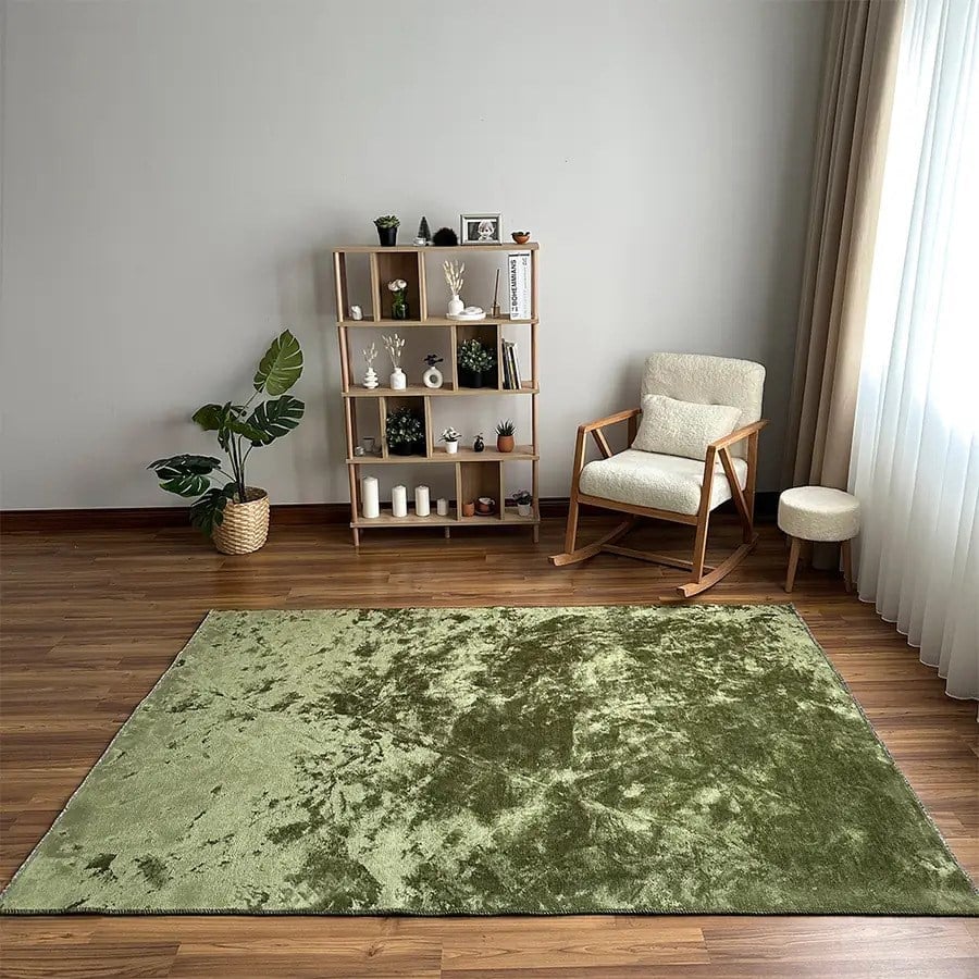 Aura Premium Olive Cloud El İşçiliği Lüks Viskon Halı