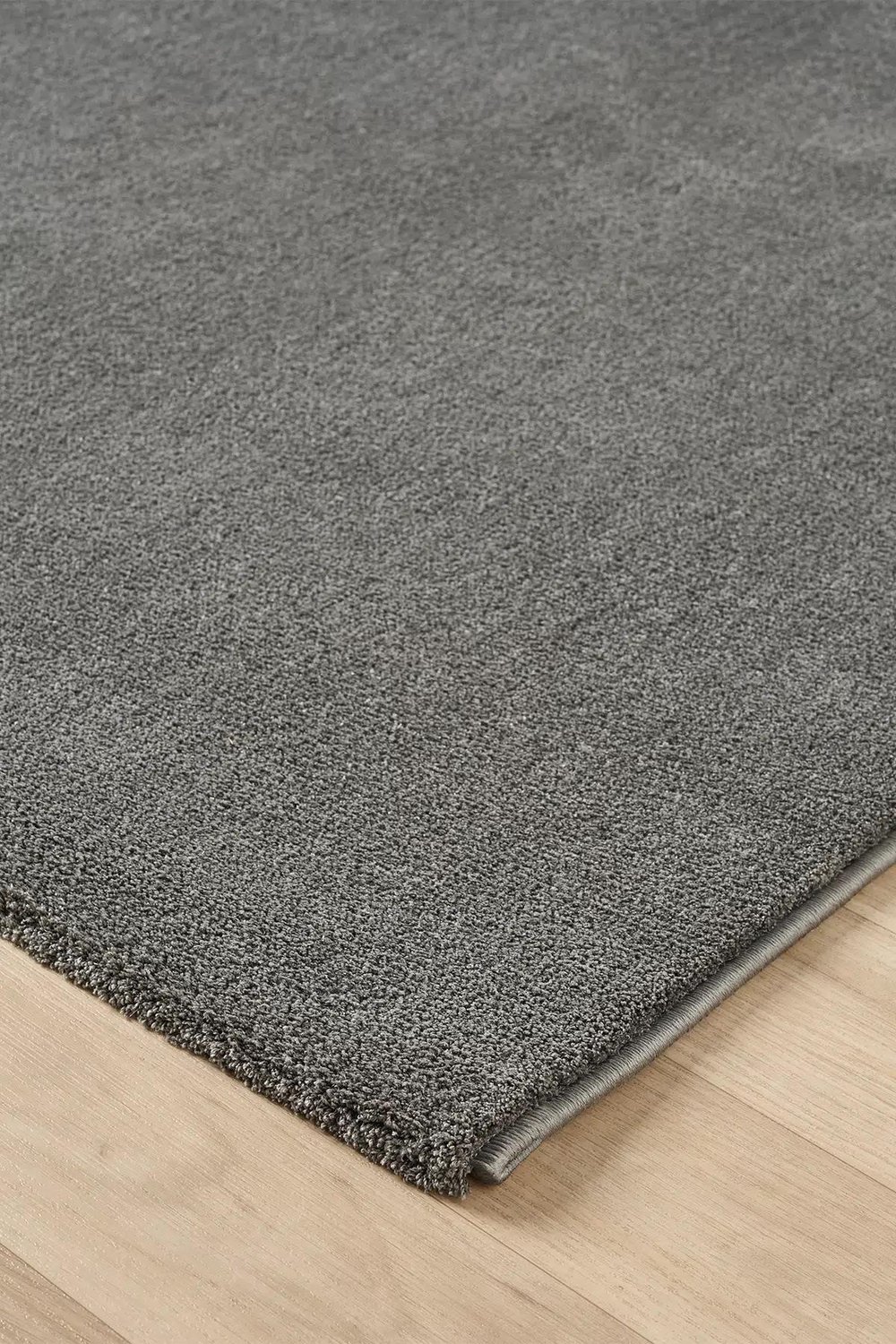 Bali Serisi Antrasit Mikrofiber Antialerjik Düz Renk Halı