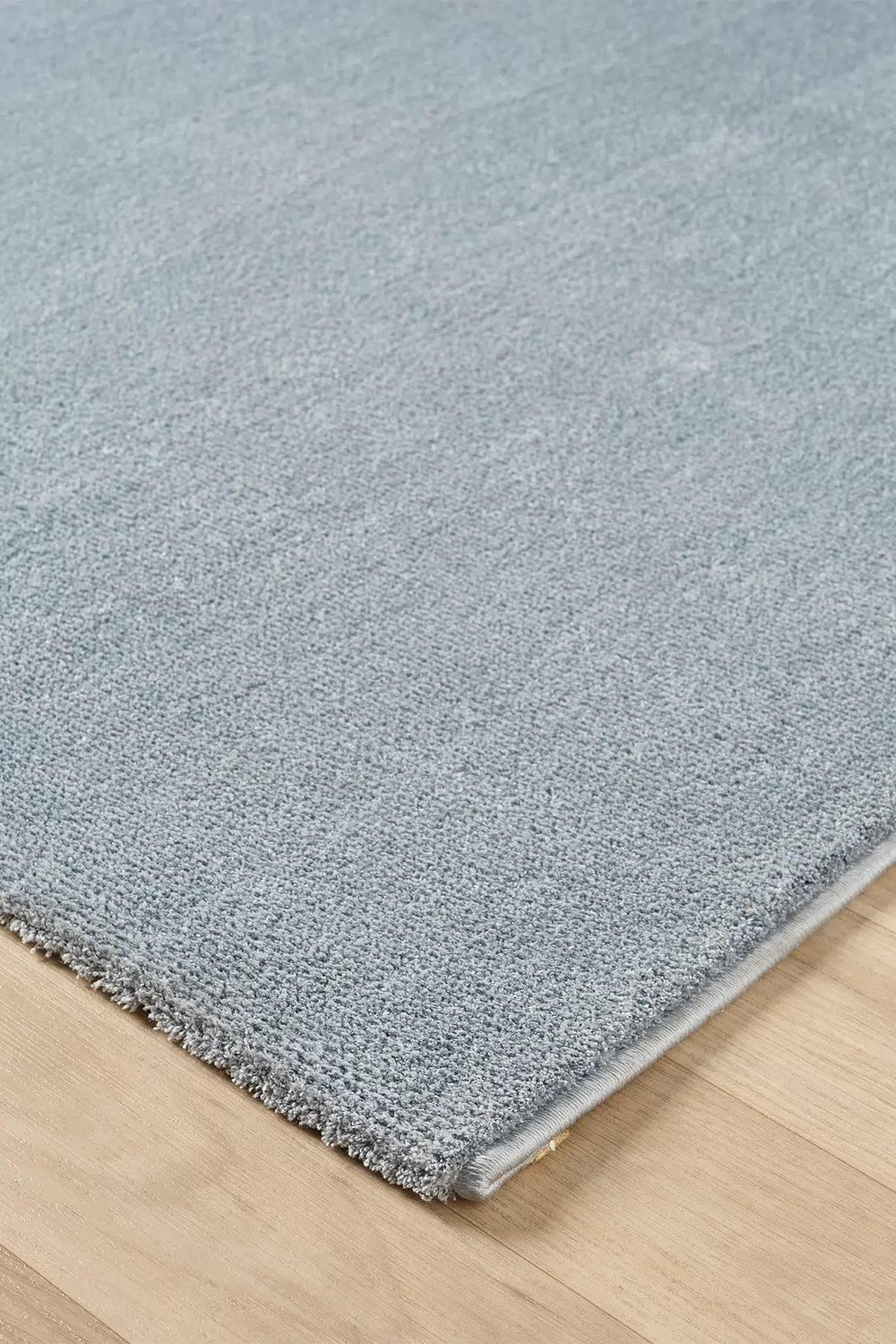 Bali Serisi Mavi Mikrofiber Antialerjik Düz Renk Halı