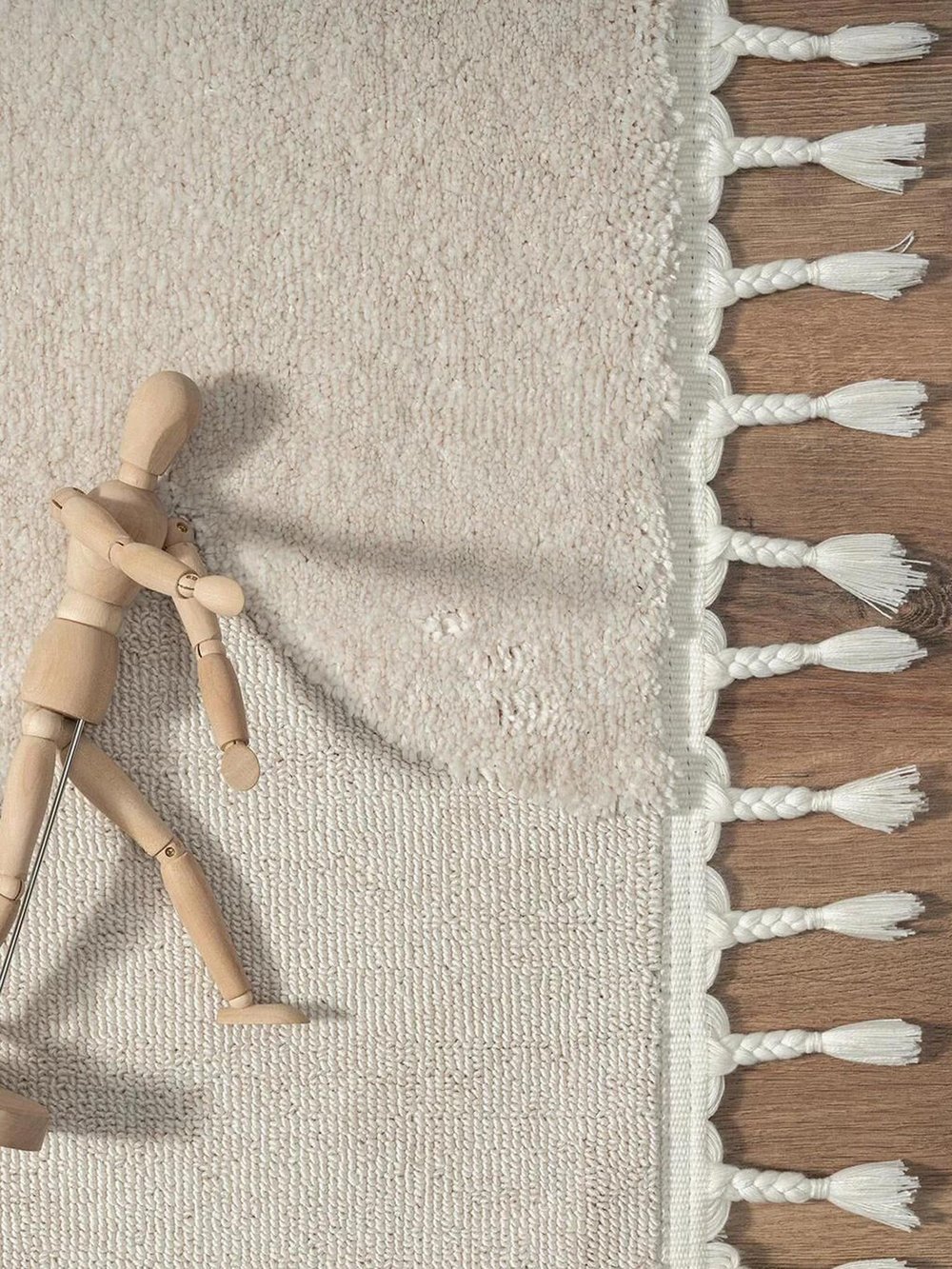 Tiny Kids Gözlüklü Tavşan Desenli Gri Halı