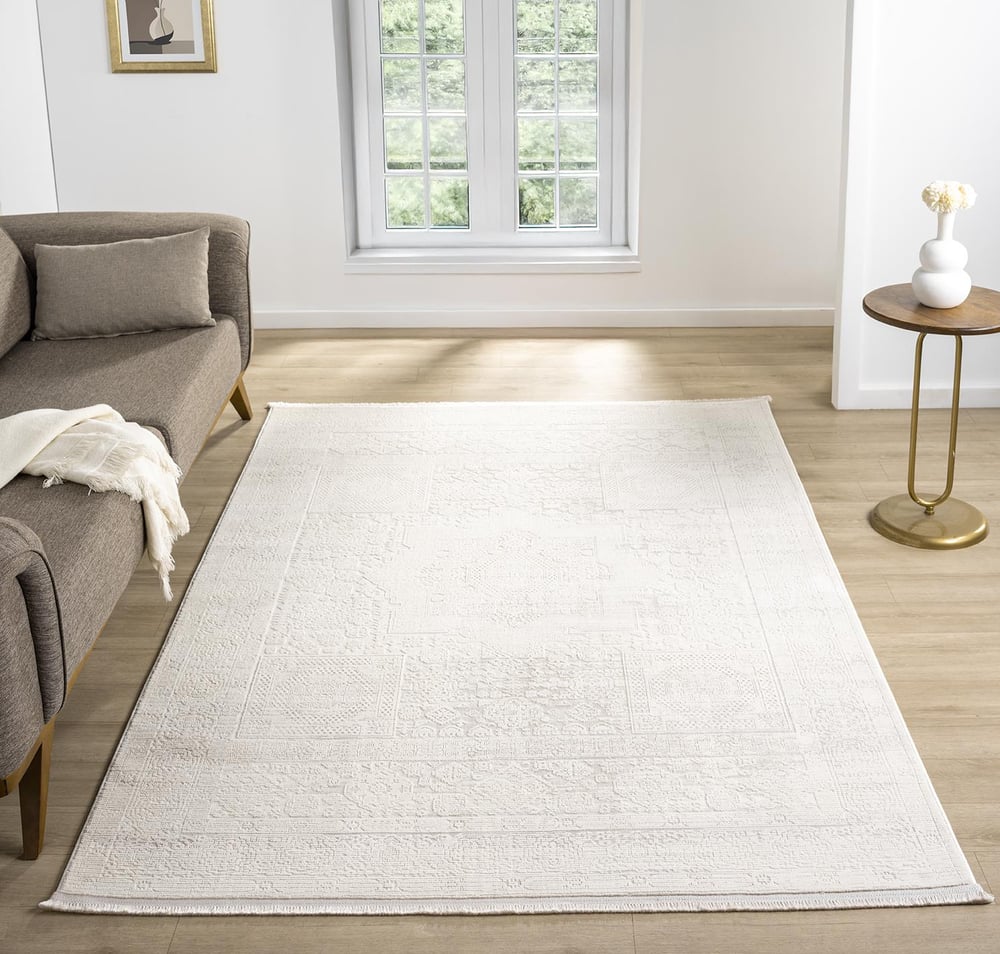 Smart Serisi Minimalist Krem Modern Halı - Sade ve Şık Tasarım | Türkeri Halı