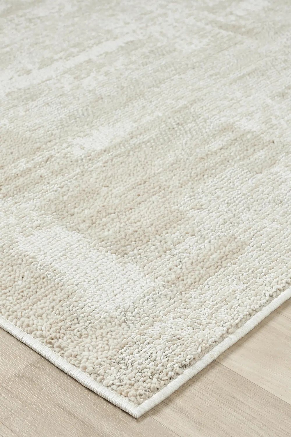 Pearl - Alabaster Modern Soyut Eskitme Açık Krem Bej Halı