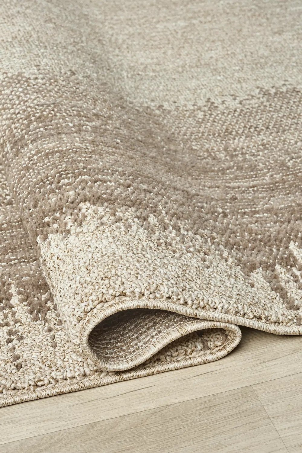 Pearl - Shadow Eskitme Çerçeveli Vizon Modern Salon ve Odası Halısı
