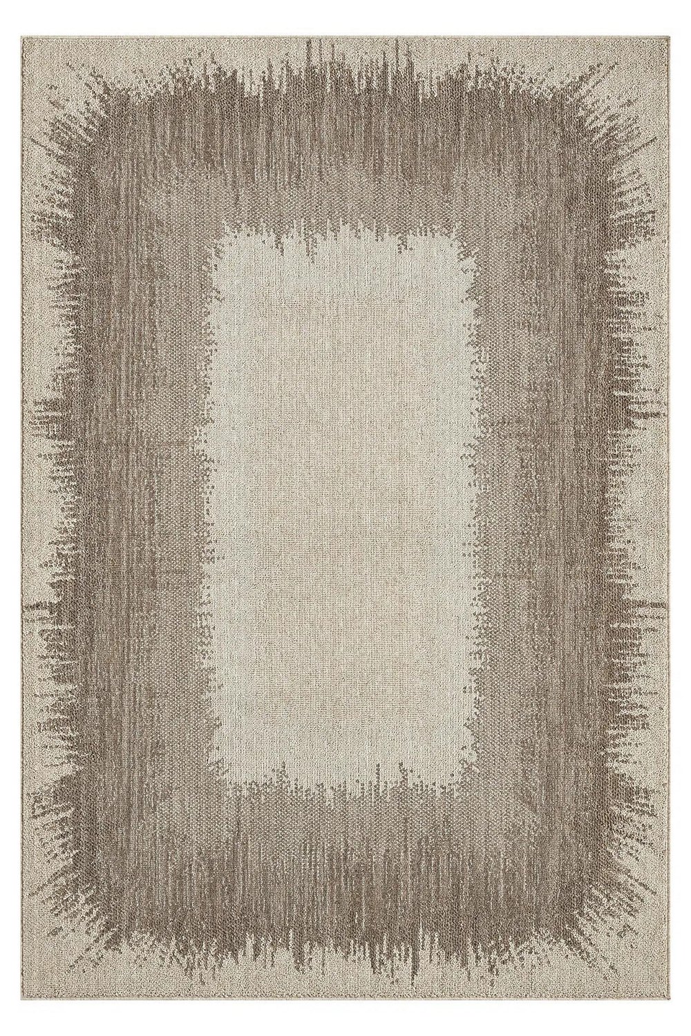 Pearl - Shadow Eskitme Çerçeveli Vizon Modern Salon ve Odası Halısı