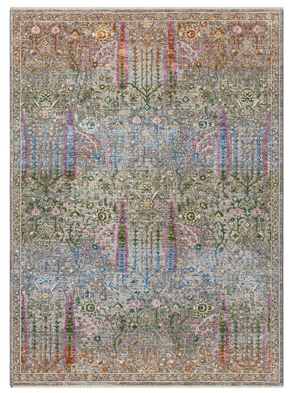  Retro Serisi Floral Vintage Halı
