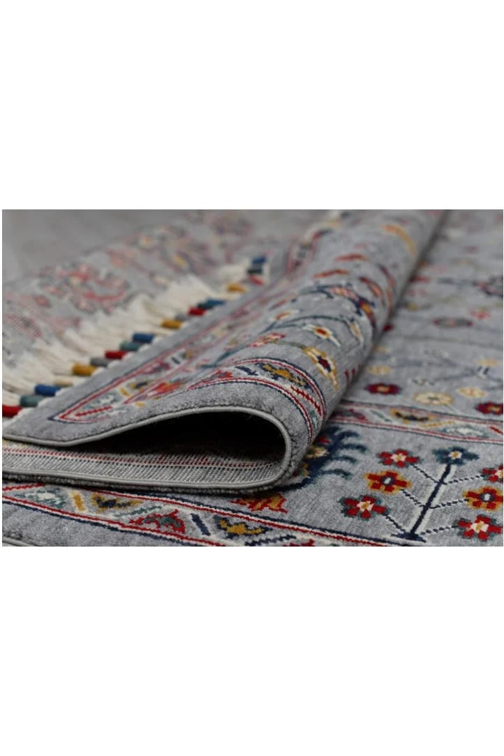 Sultani 805 Gri Yün Halı | Uşak Desen Klasik Salon Halısı