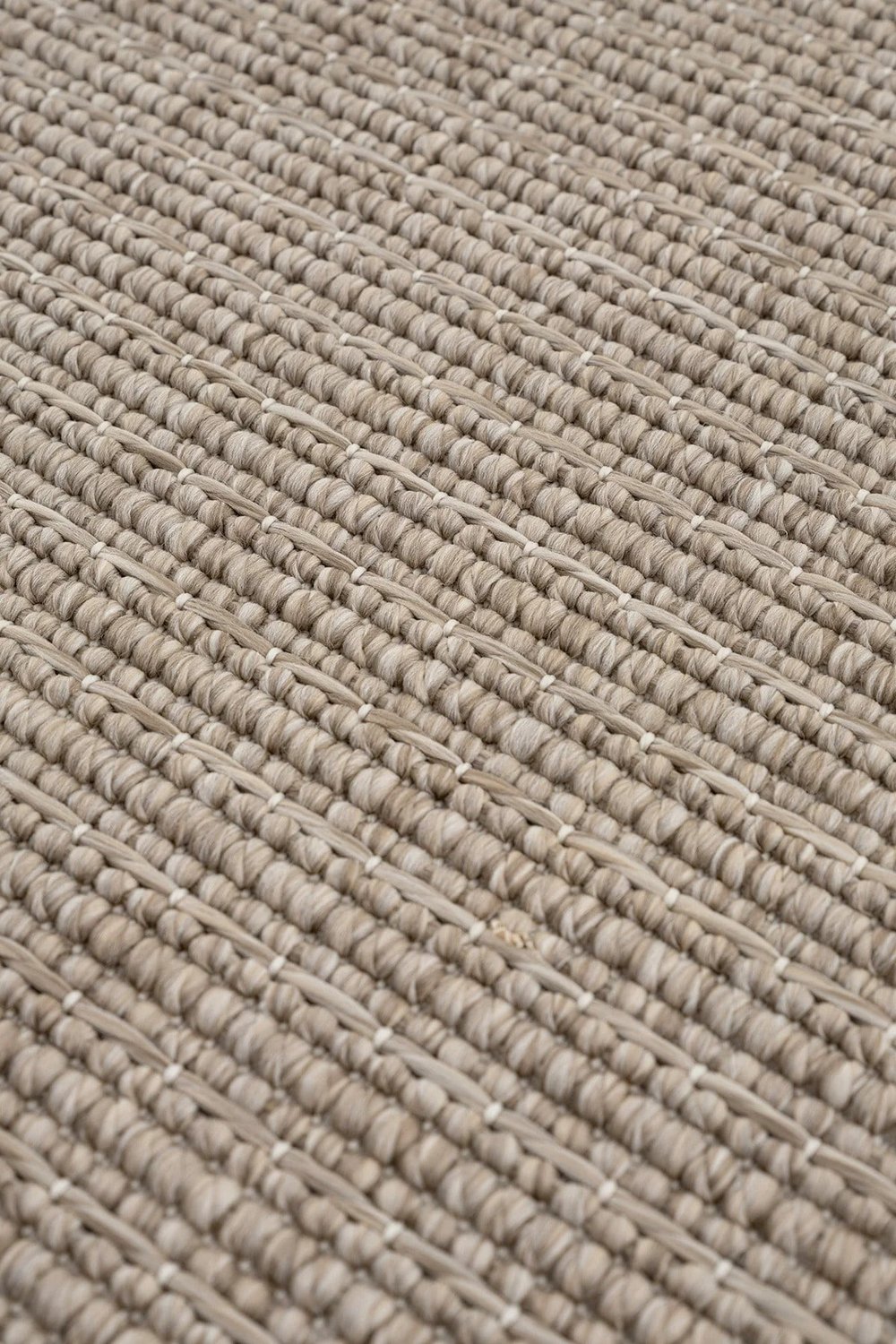 Stella A5463C Bej Çizgili Dokulu Jüt Halı