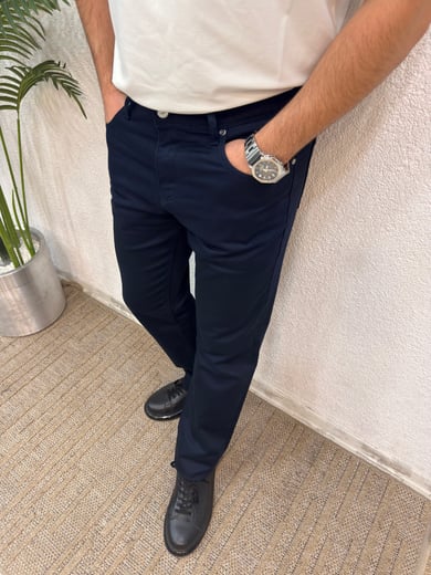 Premium Denim Pantolon-Lacivert