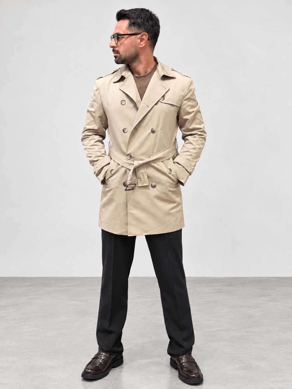 Premium Trenckot-Bej