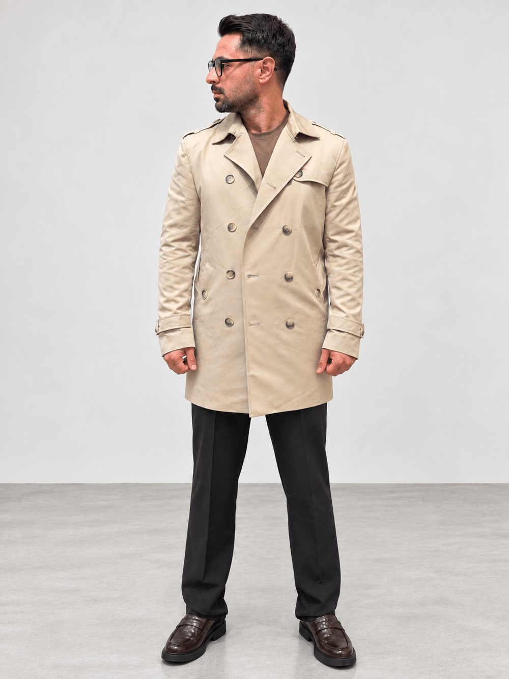 Premium Trenckot-Bej