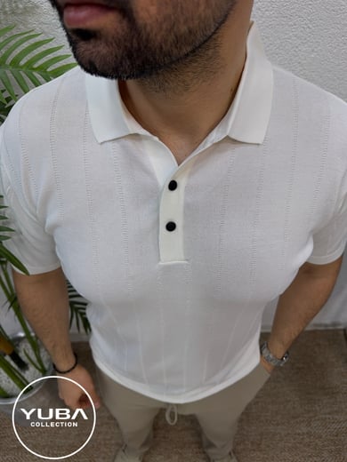 Rayon Triko T-Shirt -Beyaz