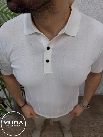 Rayon Triko T-Shirt -Beyaz