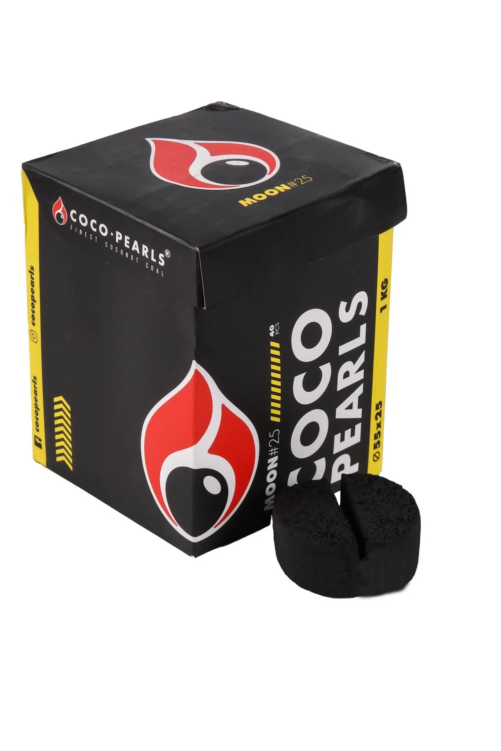 Coco Pearls Yarım Ay Kömür