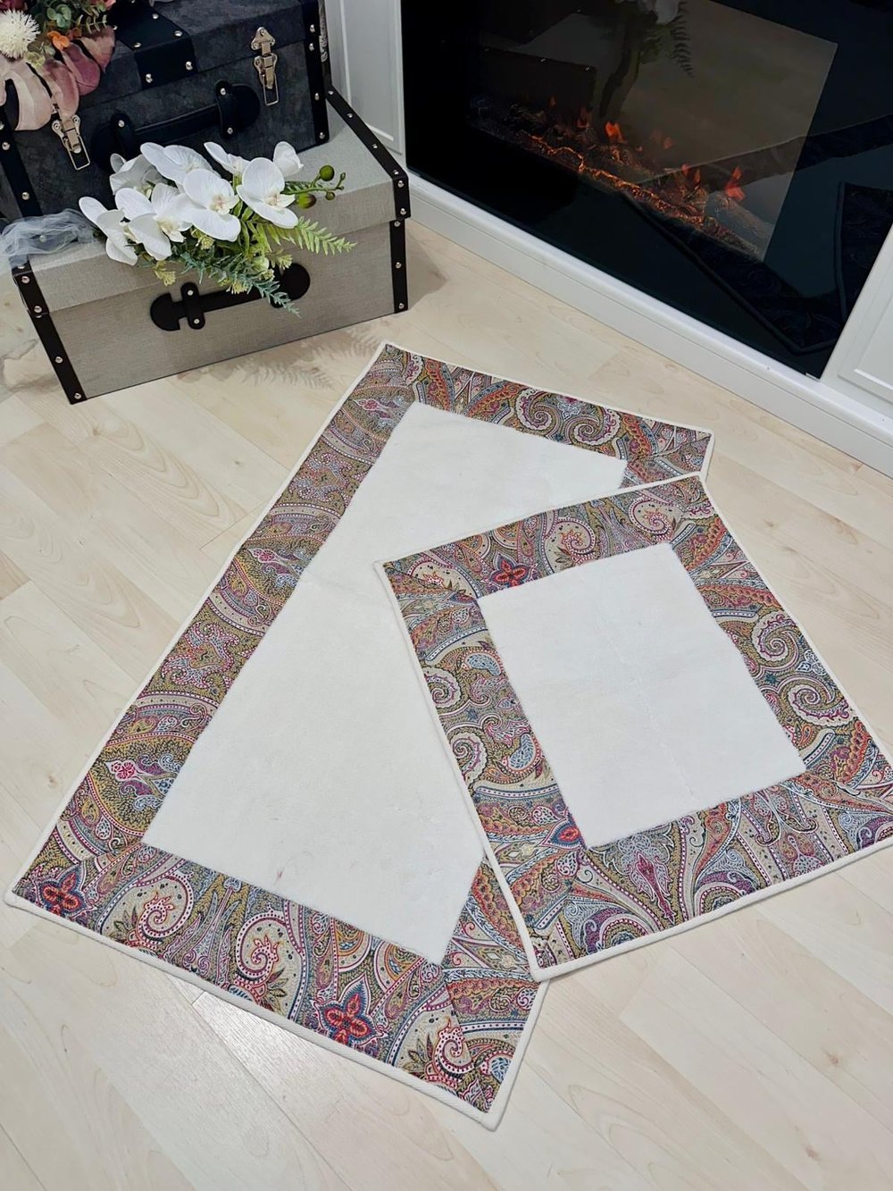 Etro Model Pembe İkili Paspas Takımı