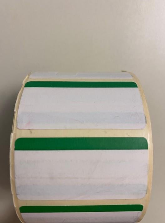 Eko Termal Barkod Etiketi 25x50mm – 1000 Adet Yeşil | 80x50mm Rulo, Renkli Termal Etiket, Net Baskı, Tüm Barkod Yazıcılara Uyumlu