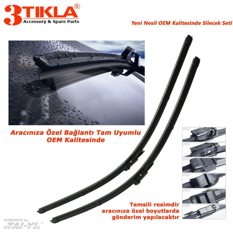Audi A3 HB 8P 2003-2004 Silecek Seti TY04-39