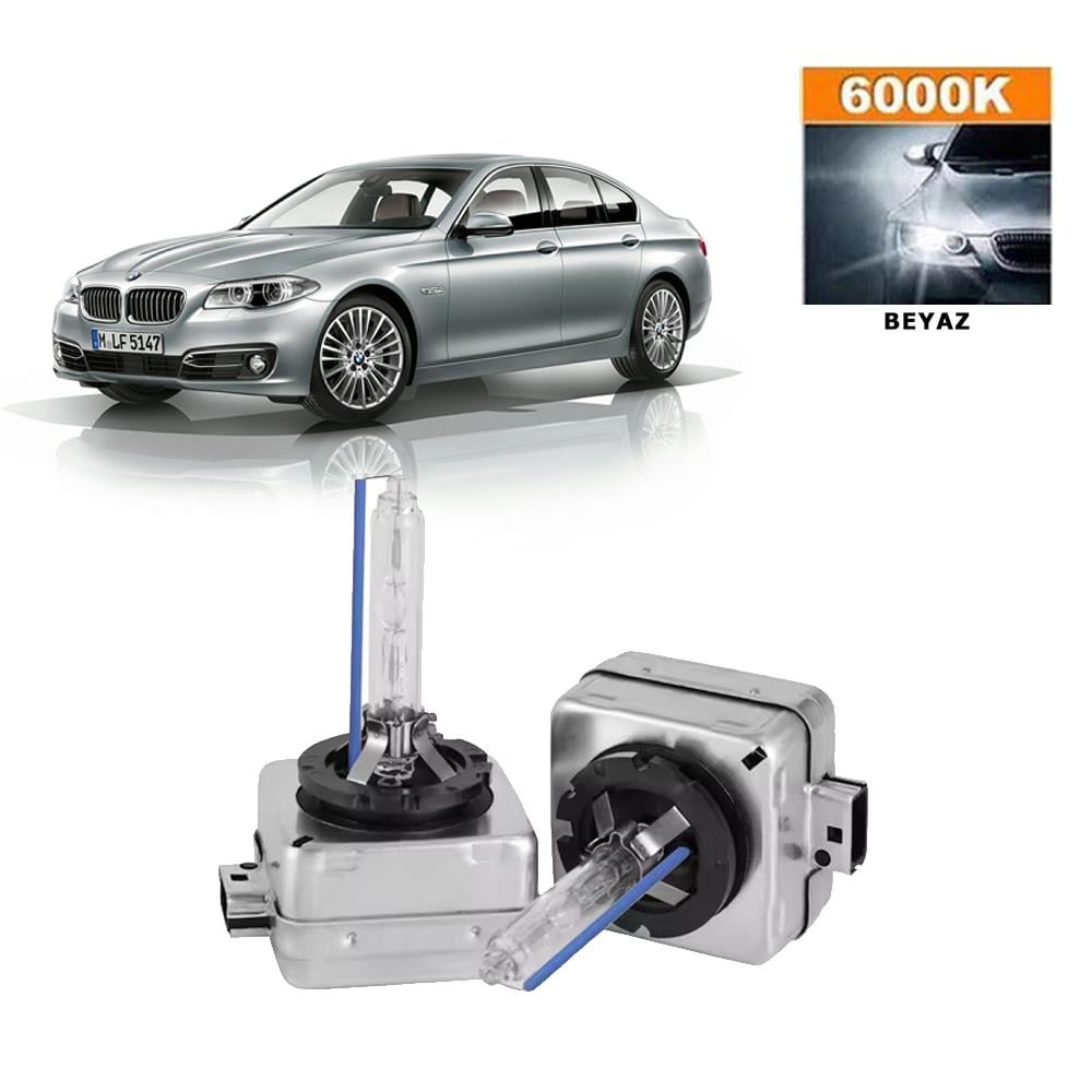 BMW 5 Serisi F10 2010-2016 Xenon D1S / D1R 6000K Beyaz HID Xenon Ampul 2 Adet
