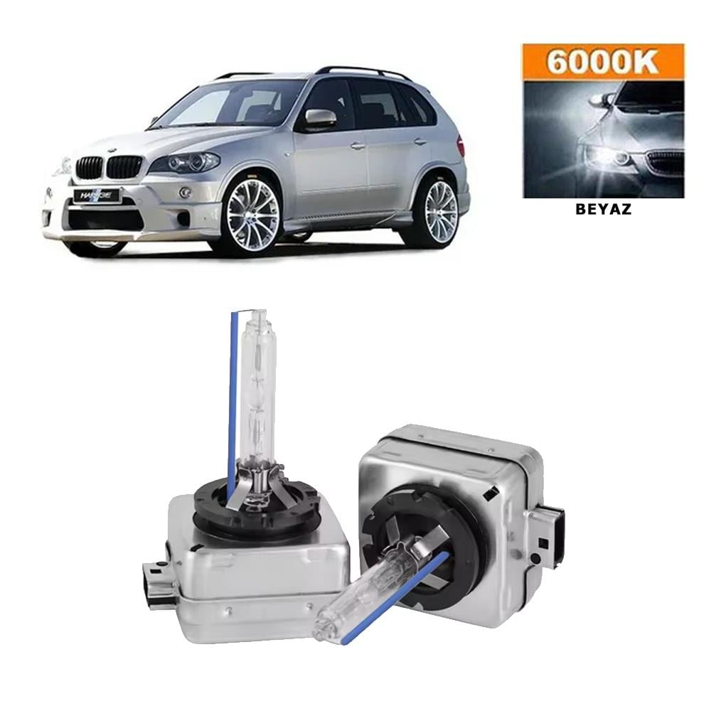 BMW X5 Serisi E70 2007-2013 Xenon D1S / D1R 6000K Beyaz HID Xenon Ampul 2 Adet