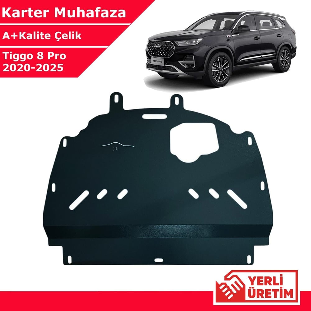 Chery Tiggo 8 Pro 2020-2025 Çelik Karter Muhafaza Çelik Koruma Sacı 1. Kalite Yerli Üretim