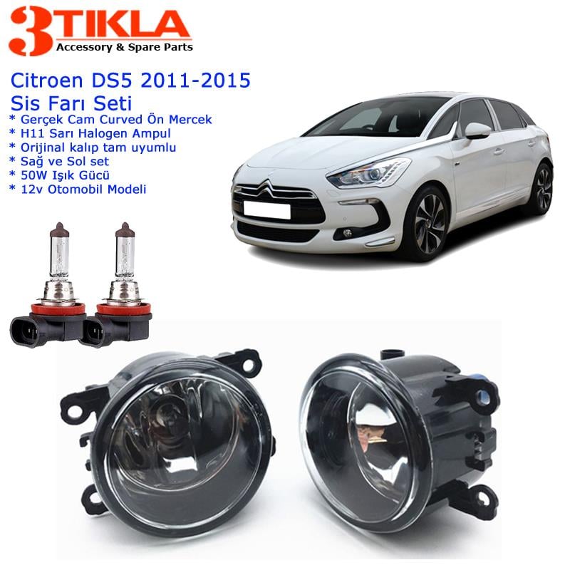 Citroen DS5 2011 Sis Farı Set  Oem:  8200074008