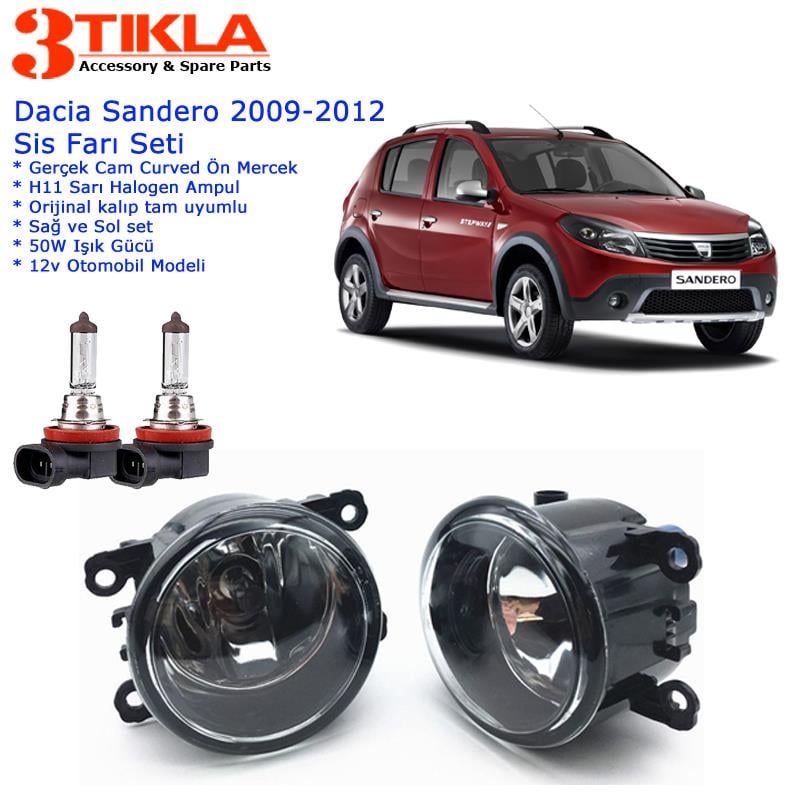 Dacia Sandero 2012 Sis Farı Set  Oem:  8200074008