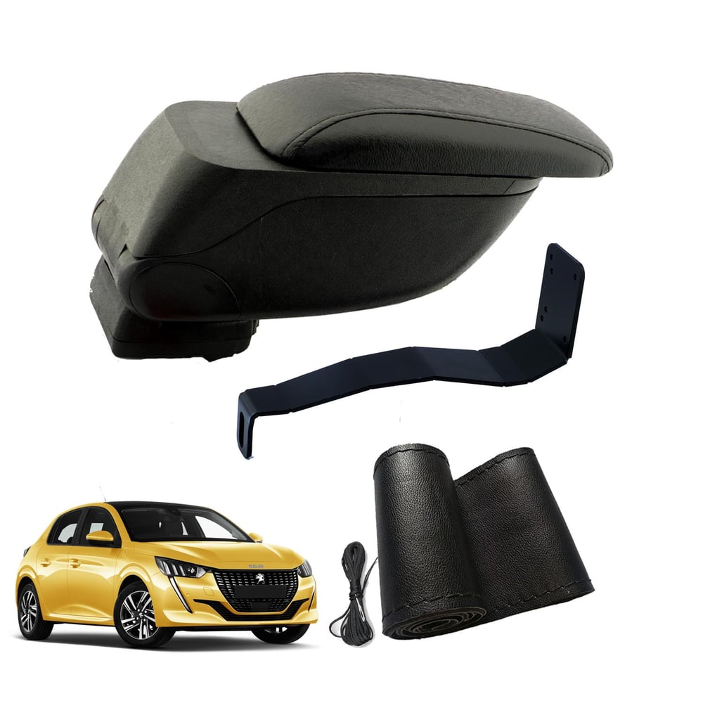 Eko Set Peugeot 208 2020 Geniş Hacimli  Delmesiz Çelik Ayaklı  Kolçak ve Direksiyon Kılıfı