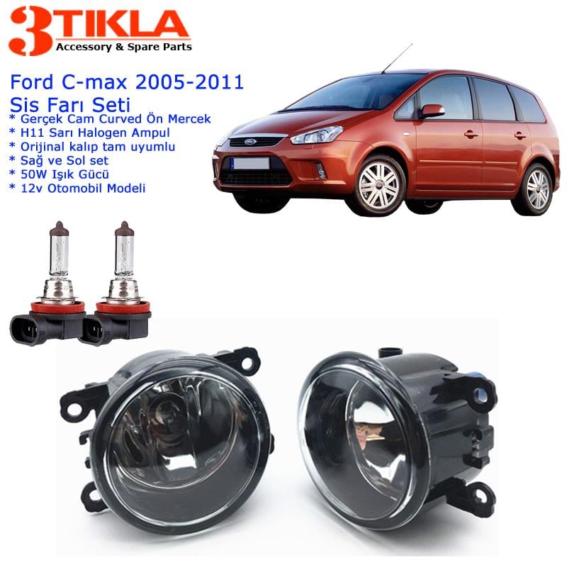 Ford C-Max 2006 Sis Farı Set  Oem:  8200074008