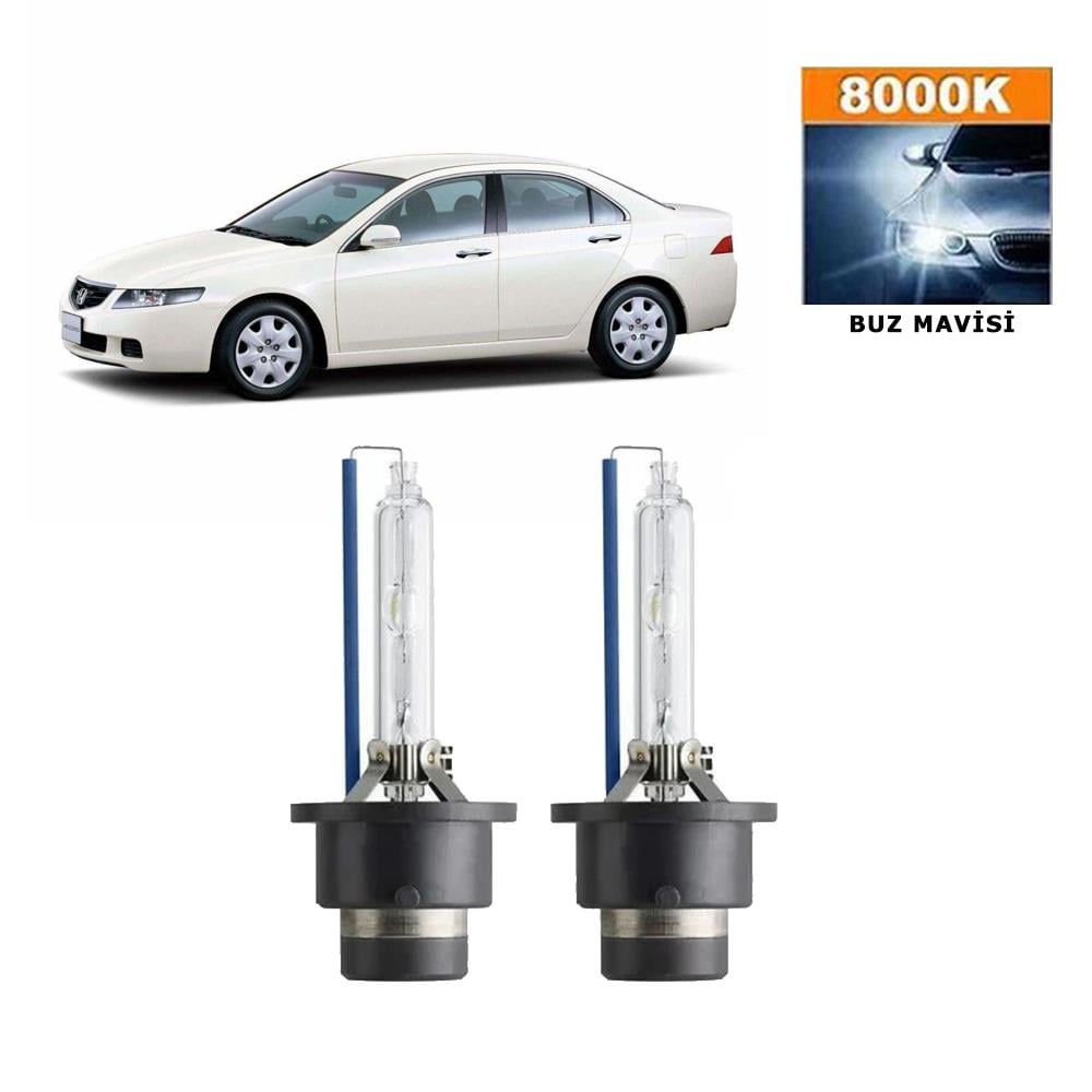 Honda Accord 2002-2007 D2S / D2R 8000K buz Mavisi HID Xenon Ampul 2 Adet