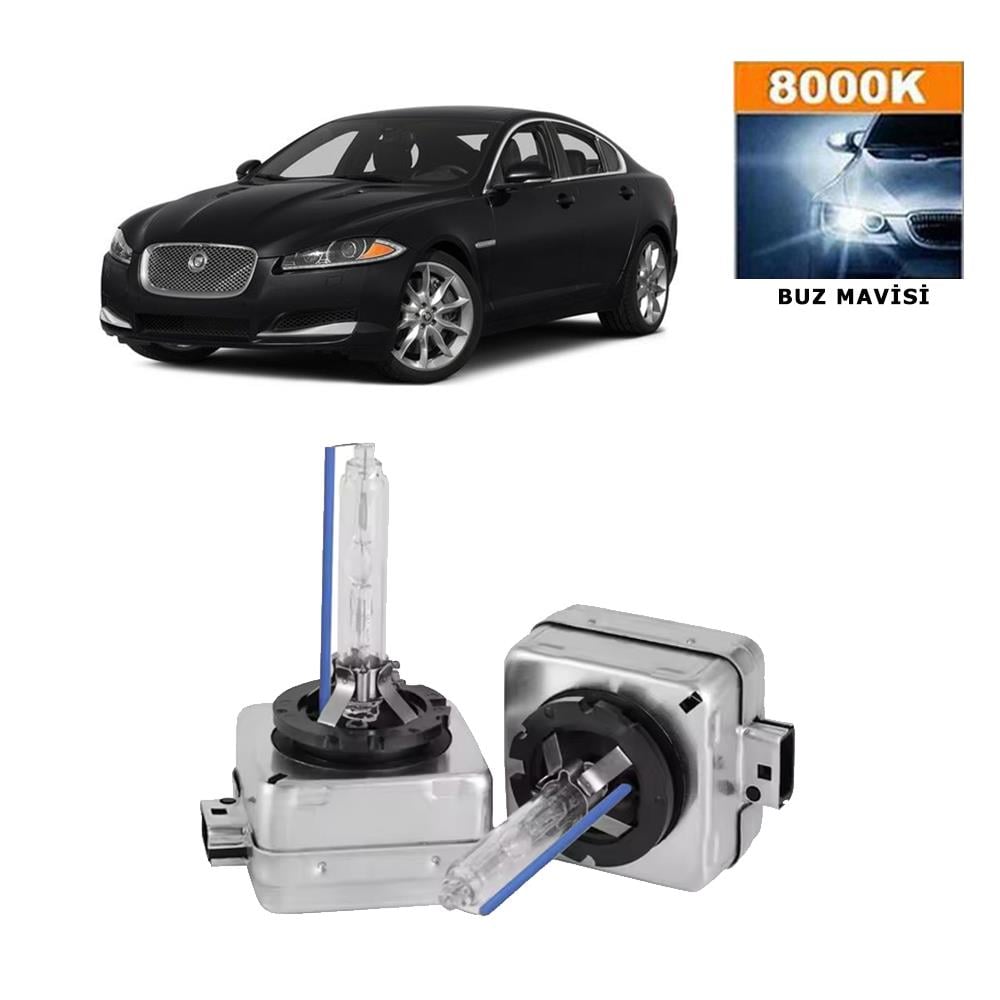 Jaguar XF 2012-2015 D3S / D3R 8000K buz Mavisi HID Xenon Ampul 2 Adet
